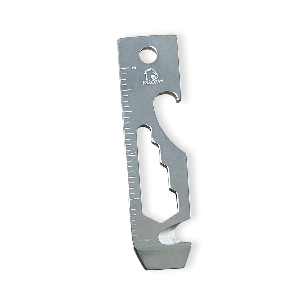 Falcon Silver Multi-Tool - 2.7" 8-in-1 Multi-Tool Keychain with various tools for everyday use