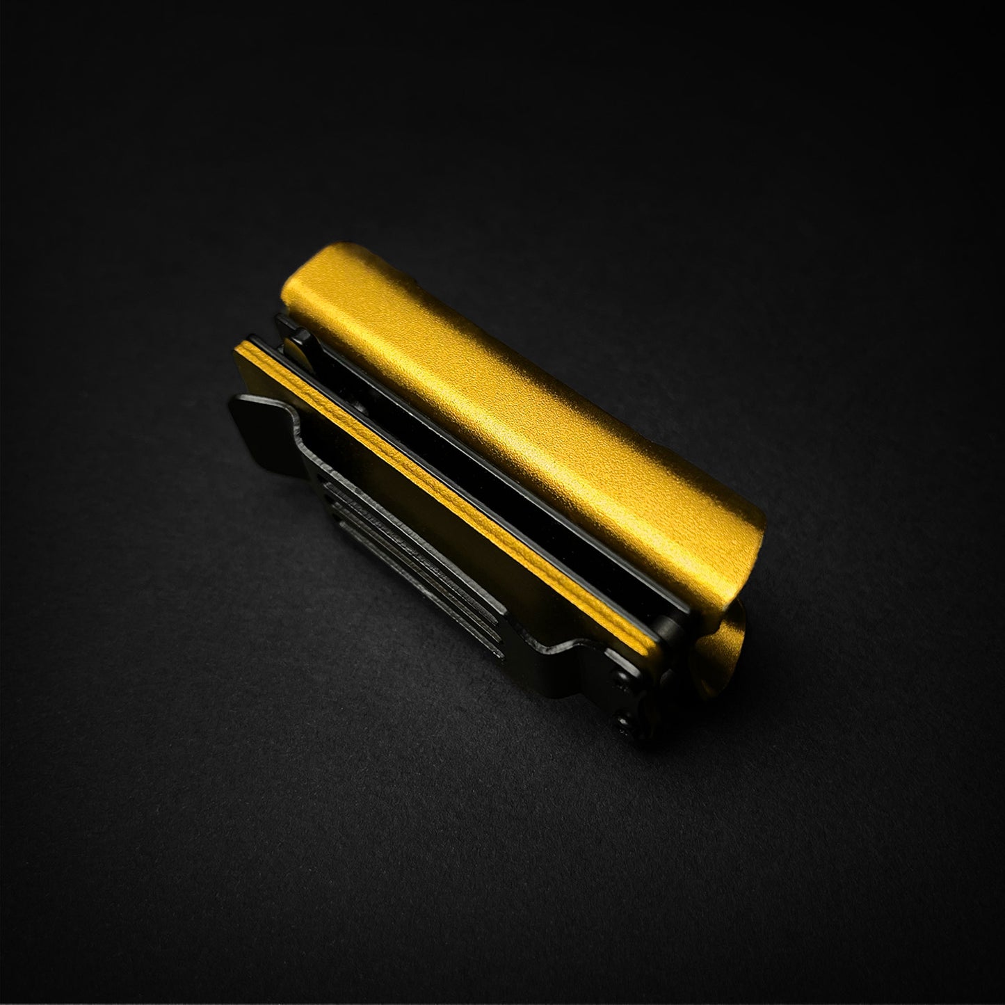 Pacific Solution Gold Lighter Case Spring Assisted Knife Lighter Case with a sleek design and durable finish