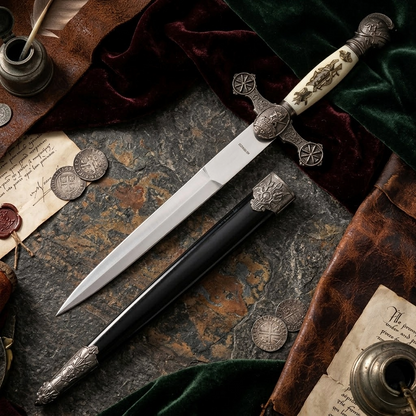 13 1/2" Renaissance Dagger Knights Templar