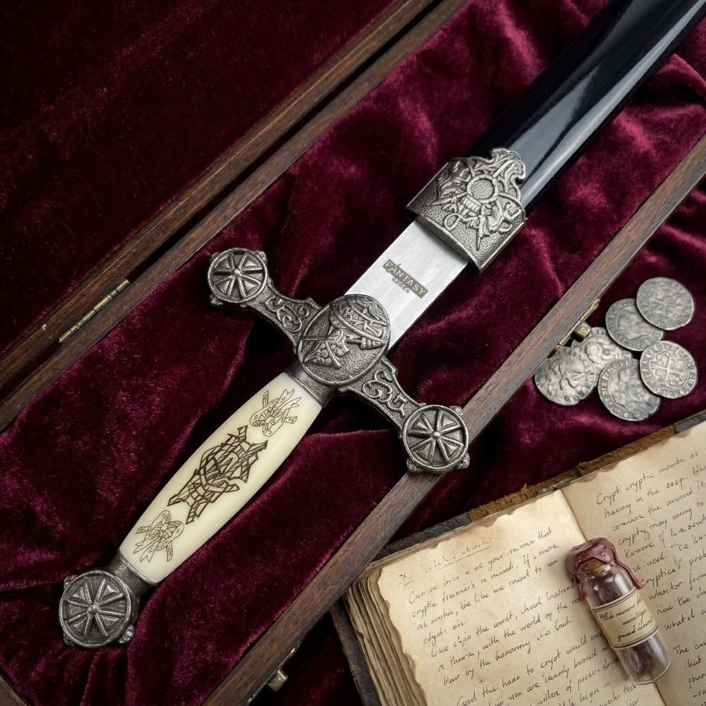 13 1/2" Renaissance Dagger Knights Templar