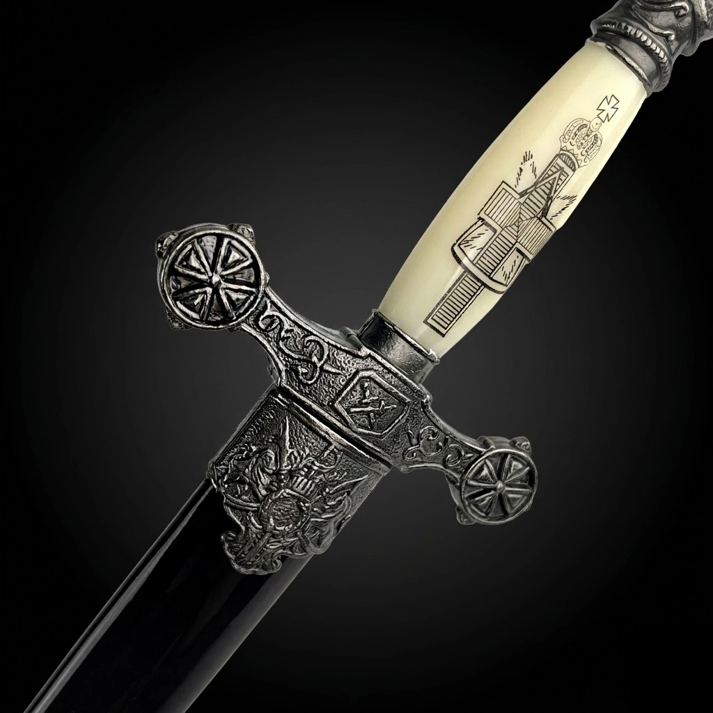13 1/2" Renaissance Dagger Knights Templar