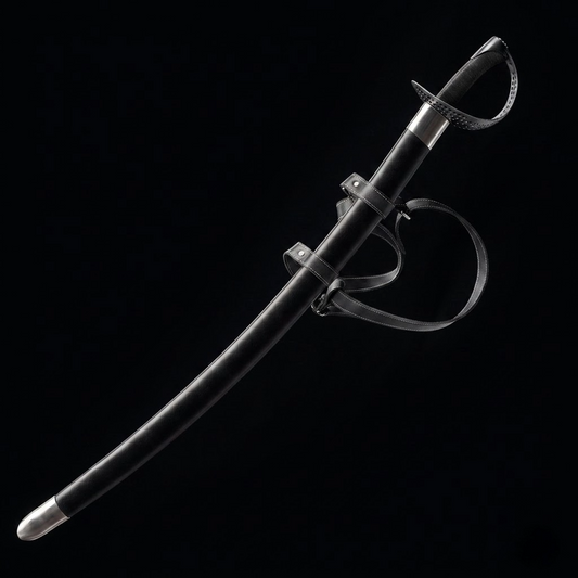 40.15"  Hand-Forged Full-Tang Medieval Saber 1060 Carbon Steel