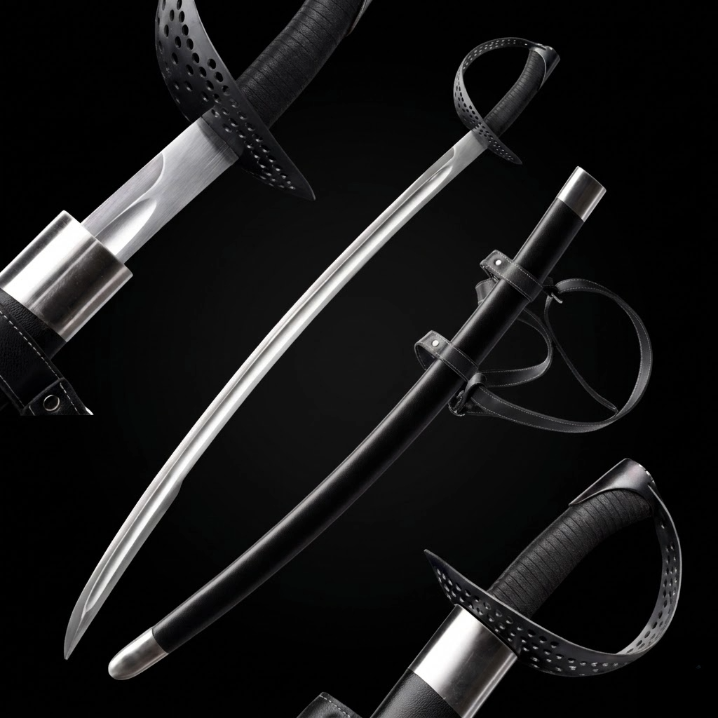 40.15"  Hand-Forged Full-Tang Medieval Saber 1060 Carbon Steel