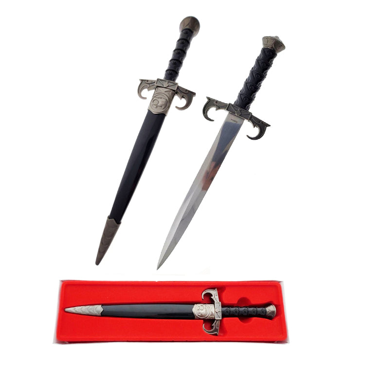 15 3/4" Black Medieval Dagger