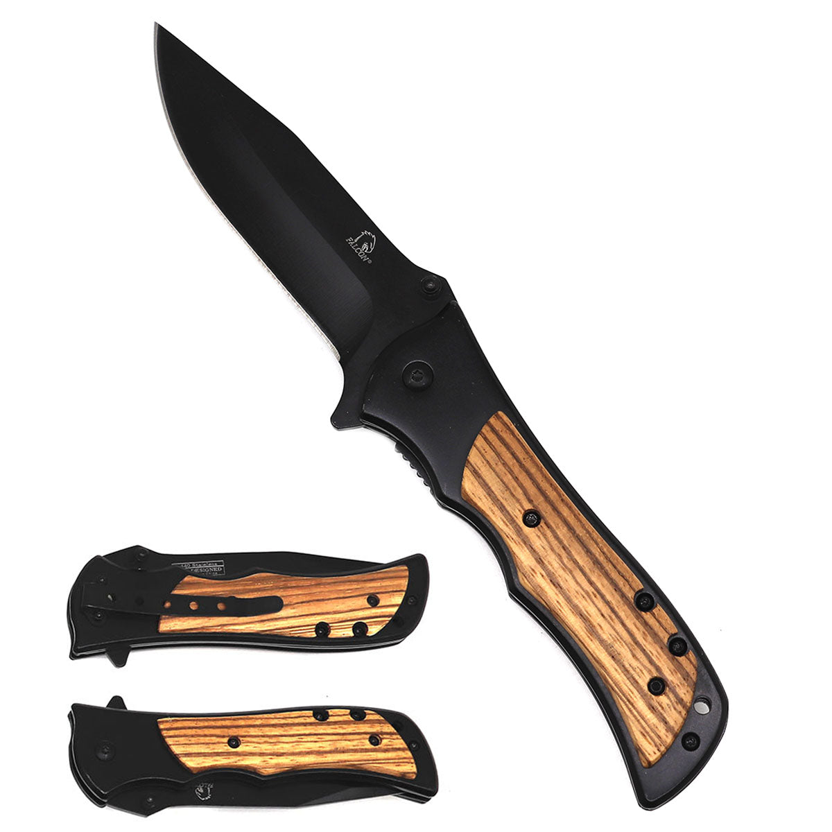 Falcon 7" Wood Handle Pocket Knife