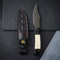 Rocky Mountain Damascus Hunting Knife - Micarta Handle