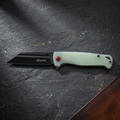 Sigma Ball Bearing Green Flipper Knife - Tanto Blade