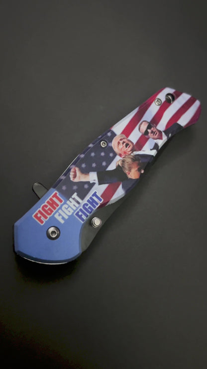 Donald Trump Pocket Knives “Fight, Fight, Fight!” | Wholesale Supplier