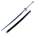 Wooden Bamboo Blade Demon Sword with a sleek design and intricate handle detailing