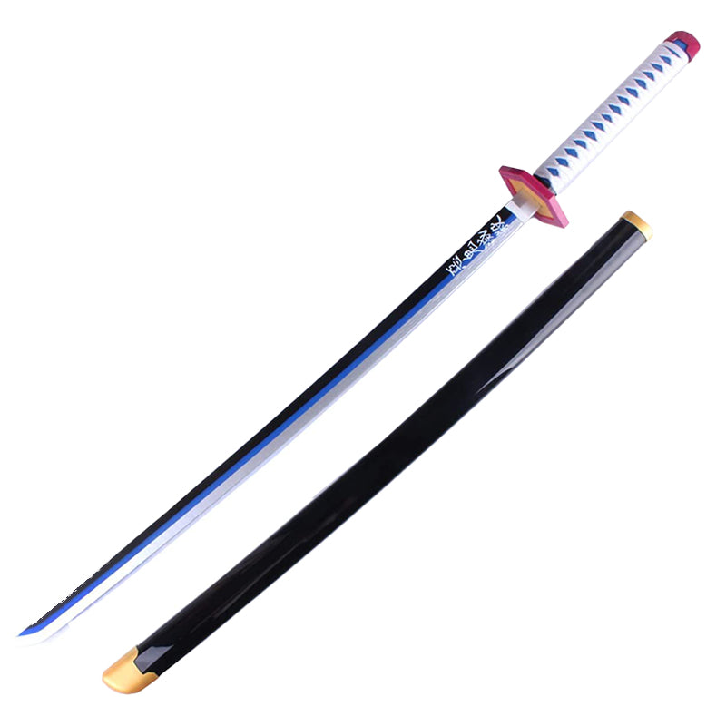 Wooden Bamboo Blade Demon Sword with a sleek design and intricate handle detailing
