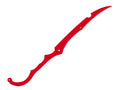 Anime Red Wooden Fantasy Sword with Intricate Design for Collectors and Cosplay