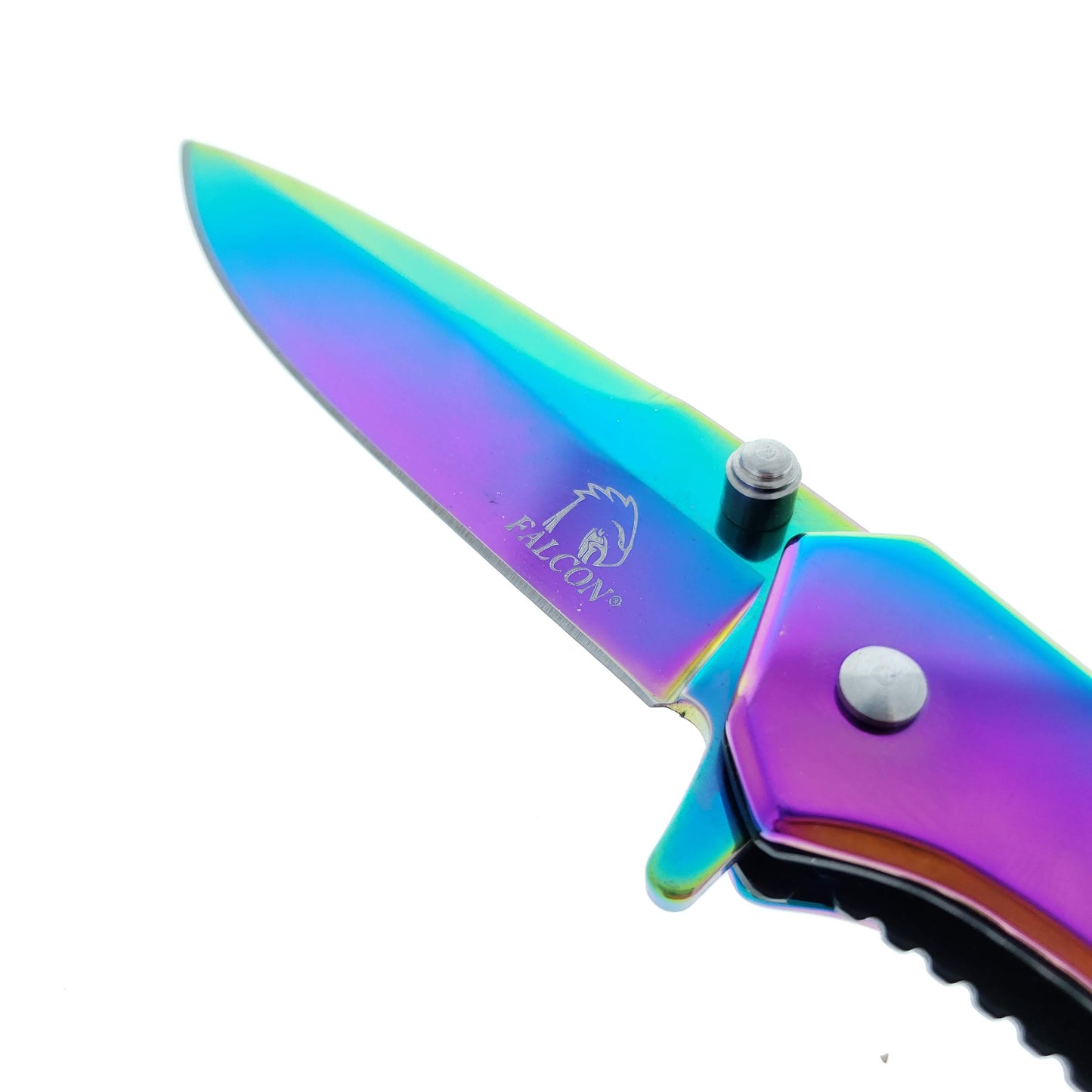 Falcon 8" Rainbow Spring Assisted Knife