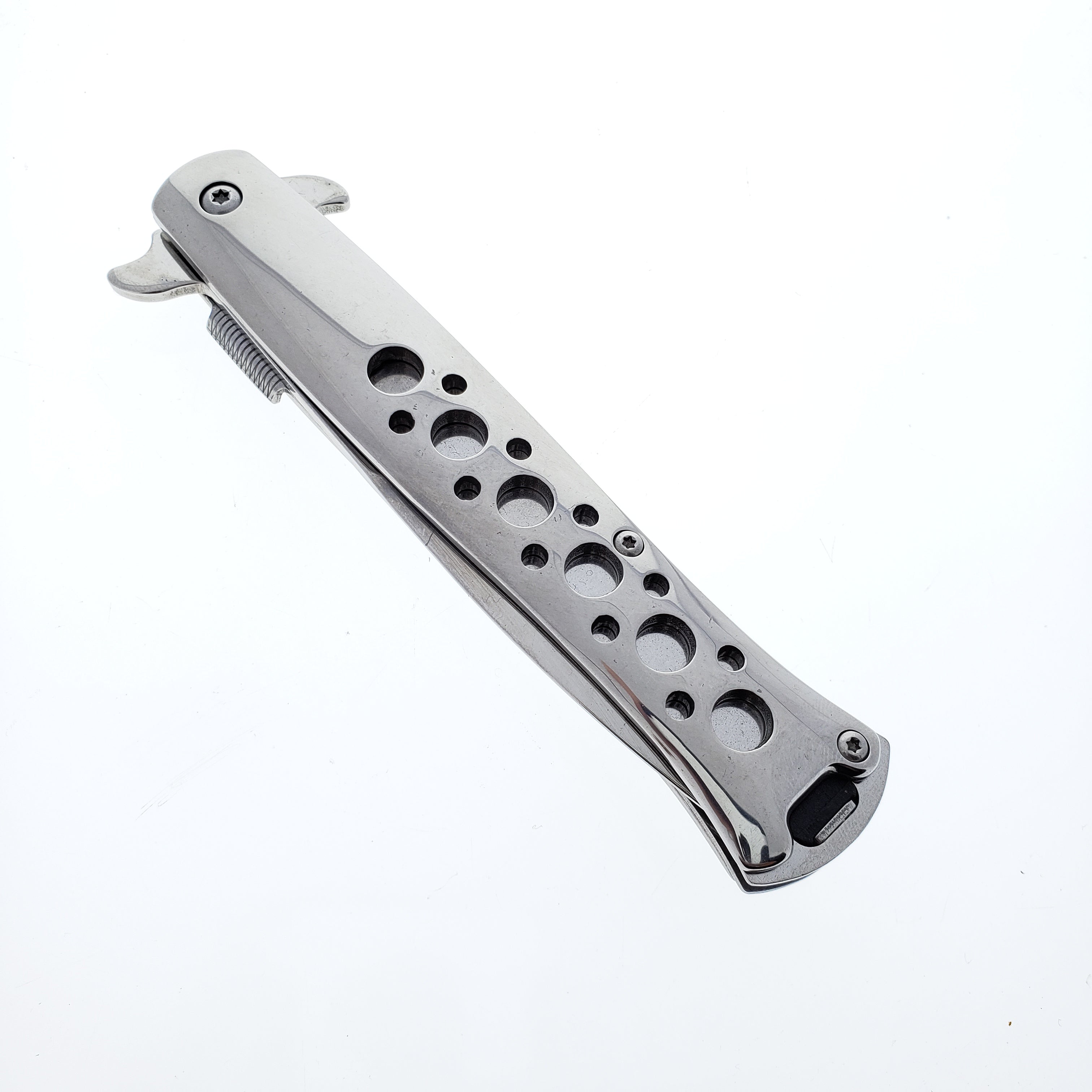 Falcon 9" Overall Metal Spring Assisted Knife With Black Coating