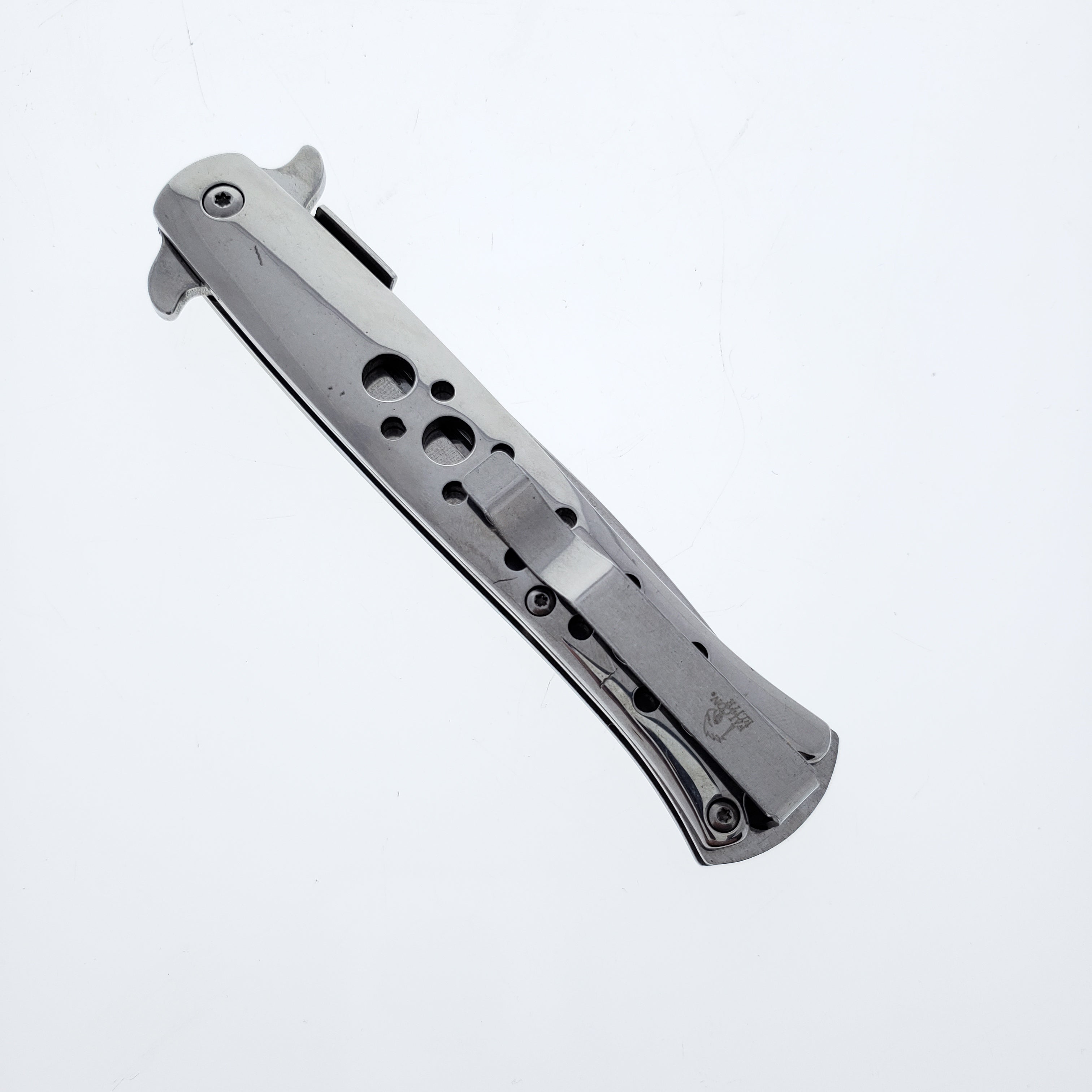Falcon 9" Overall Metal Spring Assisted Knife With Black Coating