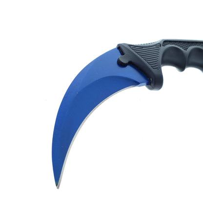 3 Piece Set Blue Blade / Black Handle / Tactical Knife