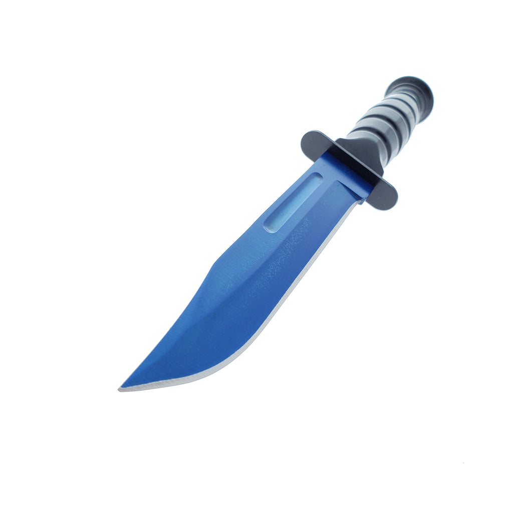 3 Piece Set Blue Blade / Black Handle / Tactical Knife