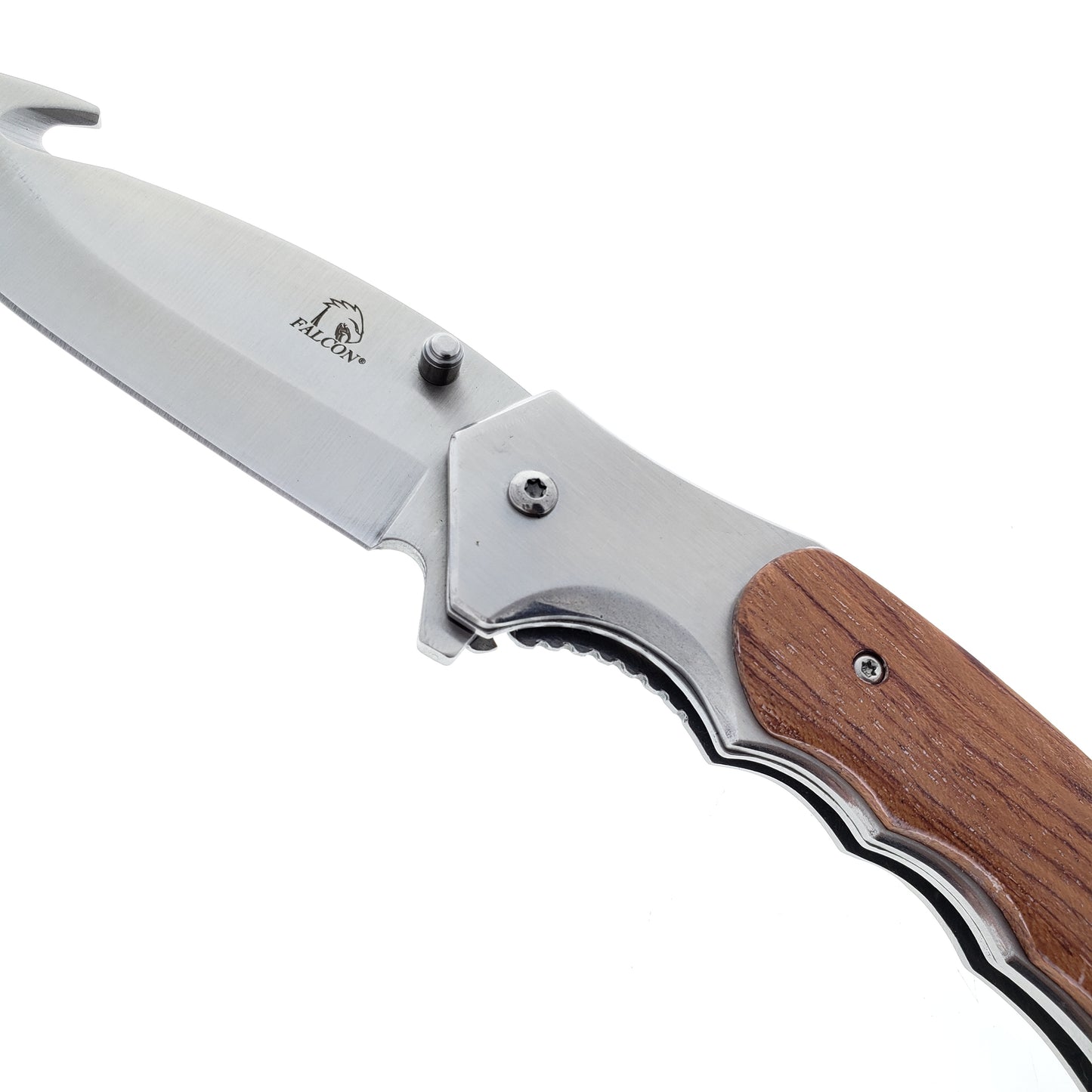 Falcon 3 1/2" Silver Blade  Spring Assisted Knife