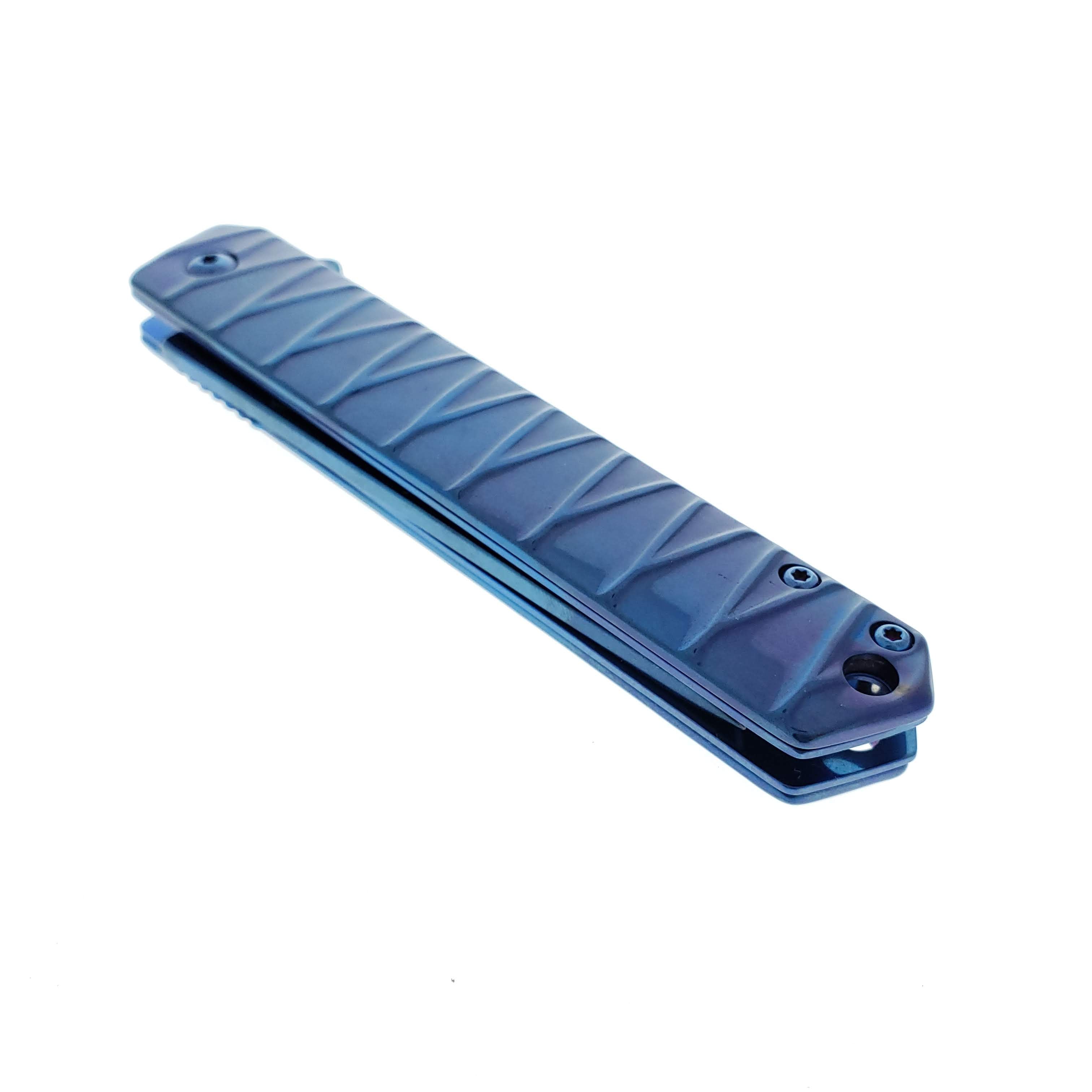 Shop Falcon Blue Tanto Pocket Knife Wholesale | Pacific Solution.