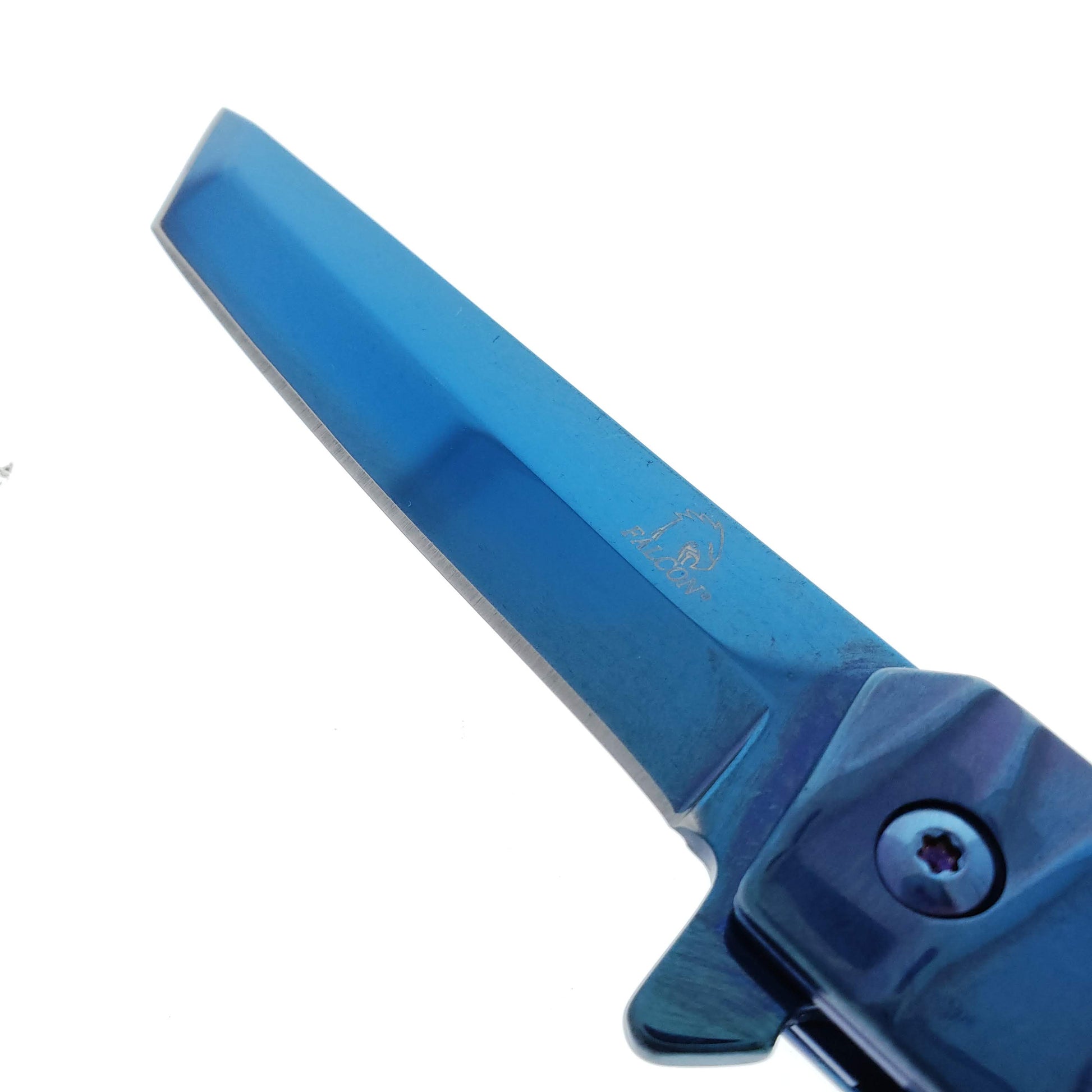 Shop Falcon Blue Tanto Pocket Knife Wholesale | Pacific Solution.