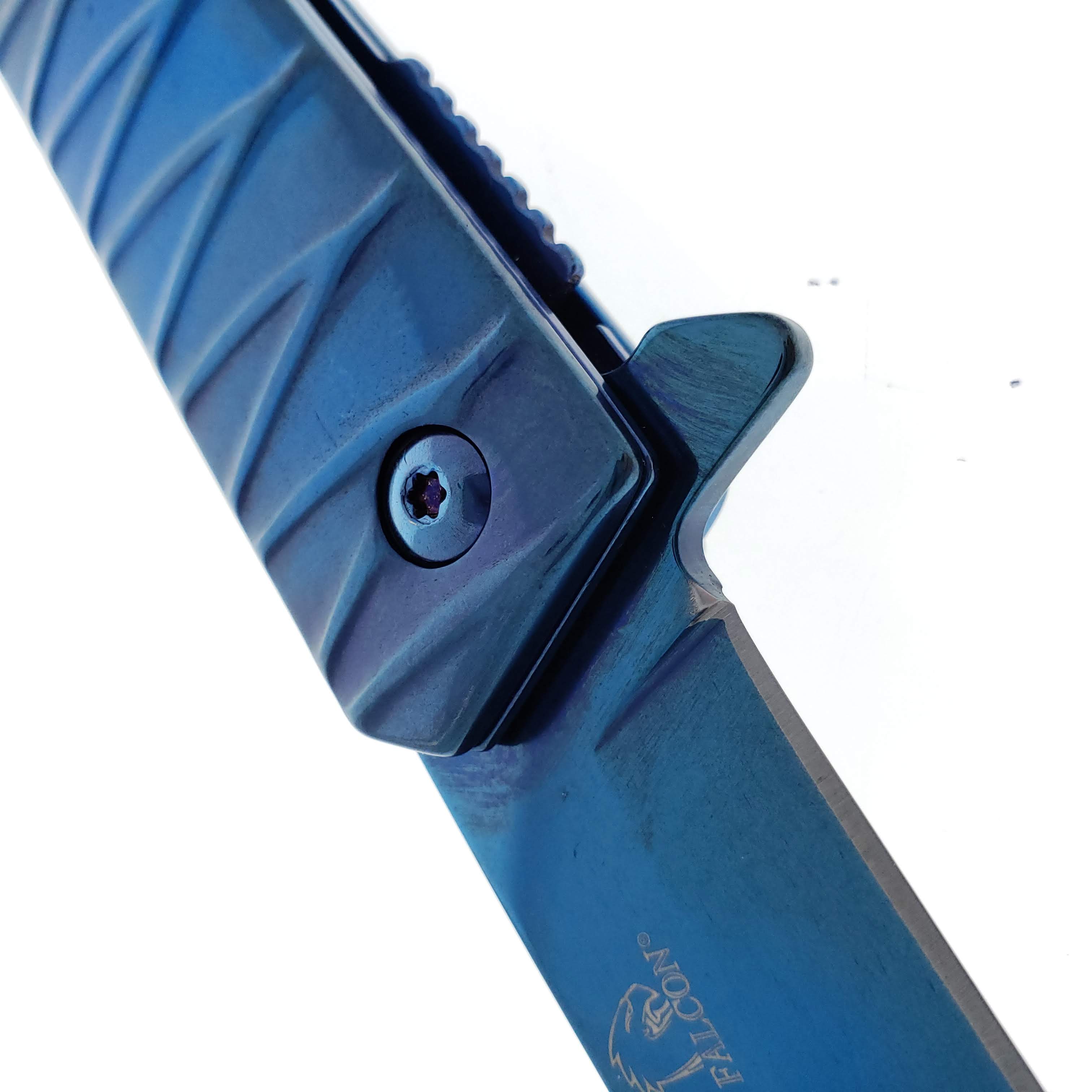 Shop Falcon Blue Tanto Pocket Knife Wholesale | Pacific Solution.