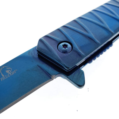Shop Falcon Blue Tanto Pocket Knife Wholesale | Pacific Solution.