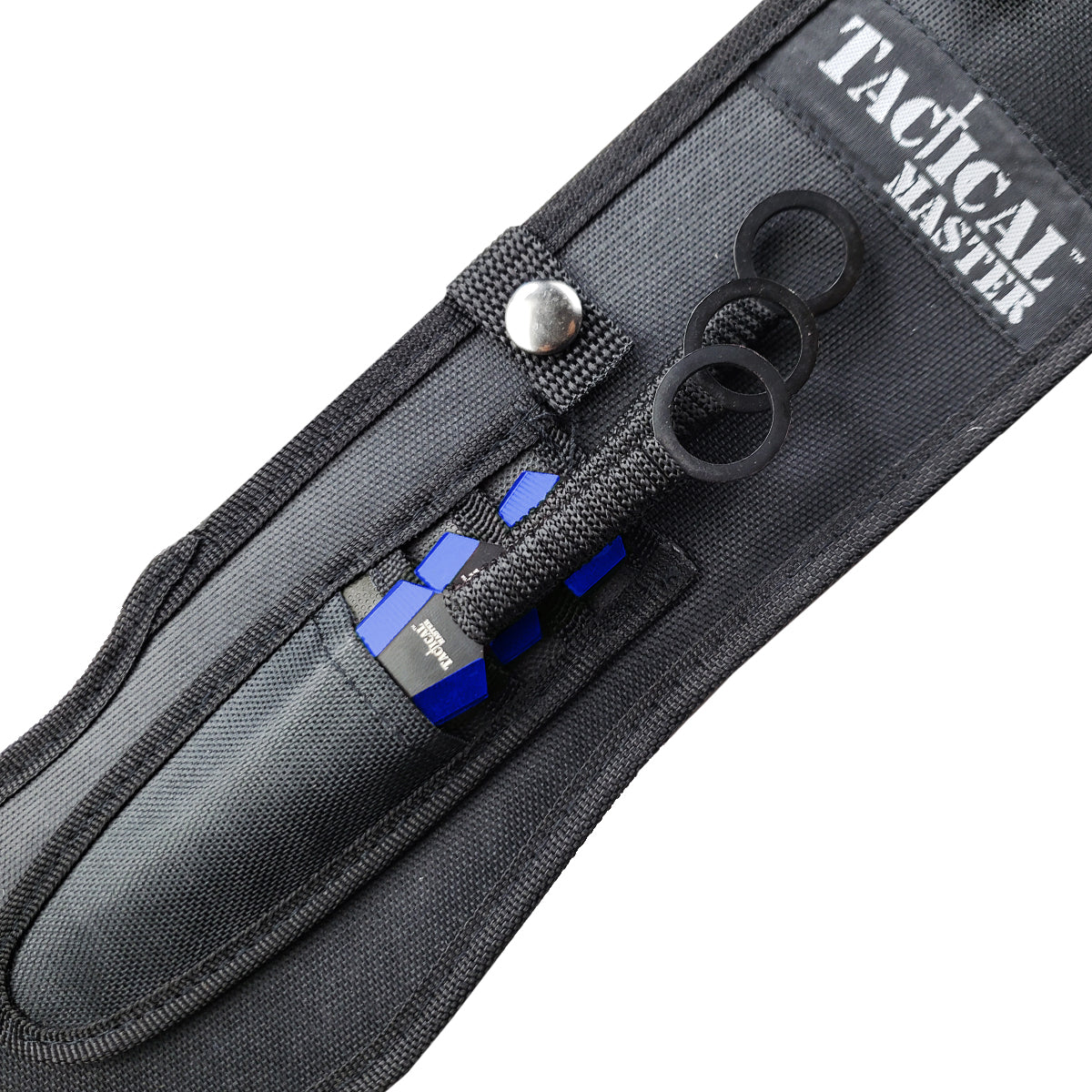 Tactical Master 26" Blue Machete with 3 pcs 6" throwing knife