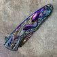 Falcon 8" Overall Knife W/ Rainbow Mermaid Design