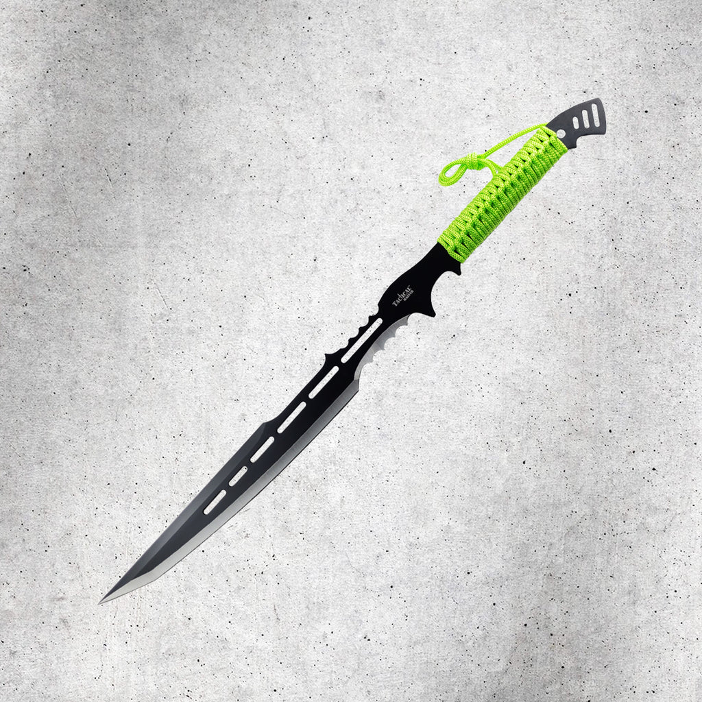 27" Machete With 3 PCS Throwing Knives Set