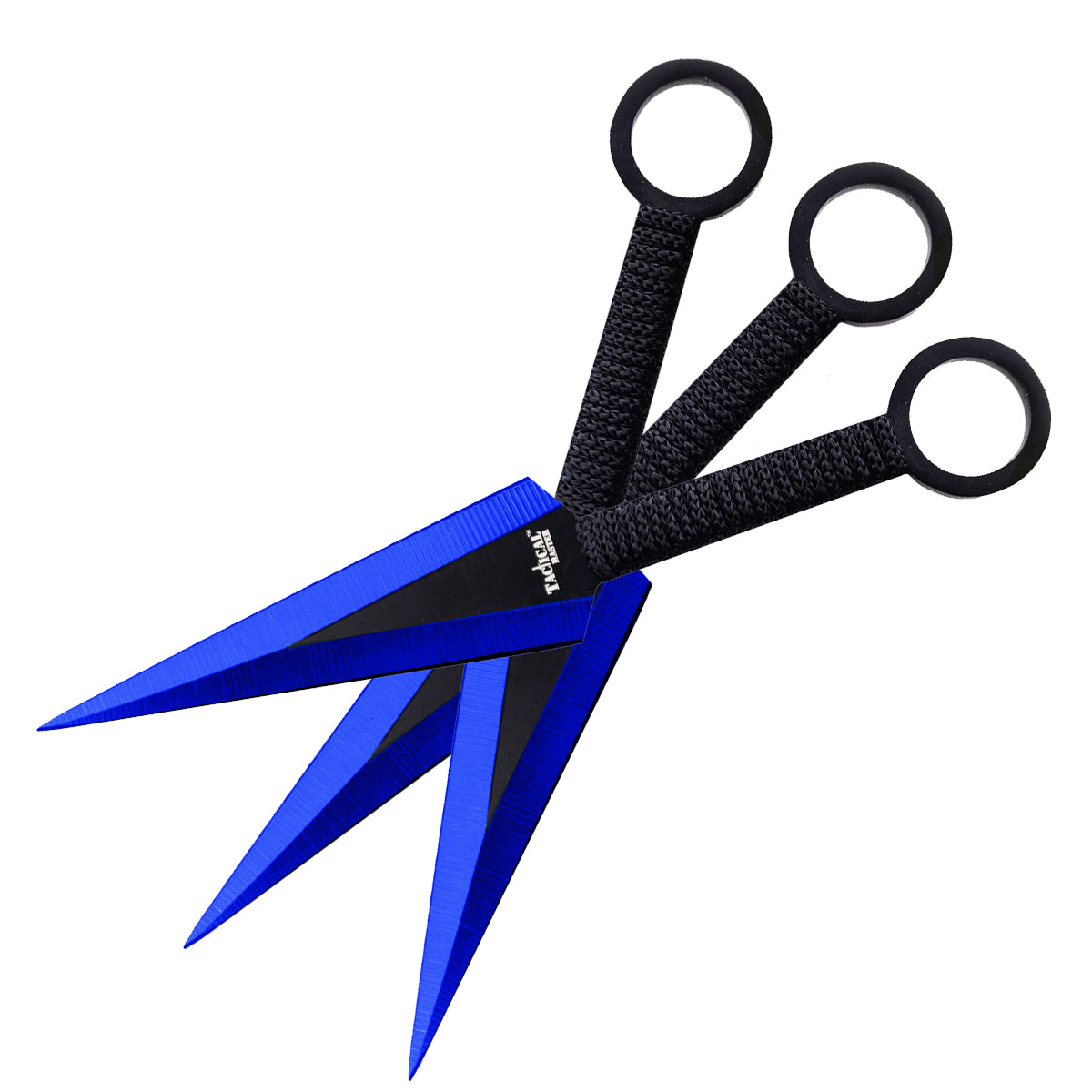 Tactical Master 26" Blue Machete with 3 pcs 6" throwing knife