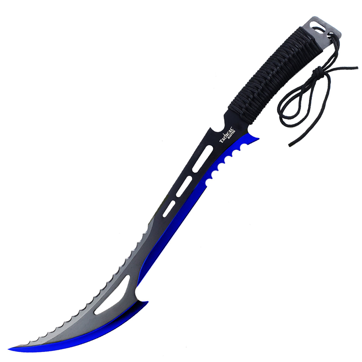 Tactical Master 26" Blue Machete with 3 pcs 6" throwing knife