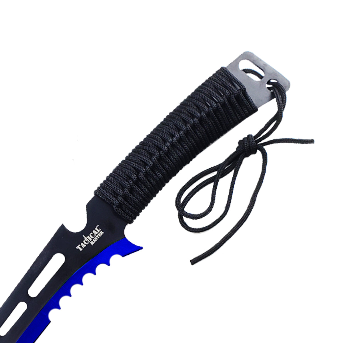 Tactical Master 26" Blue Machete with 3 pcs 6" throwing knife