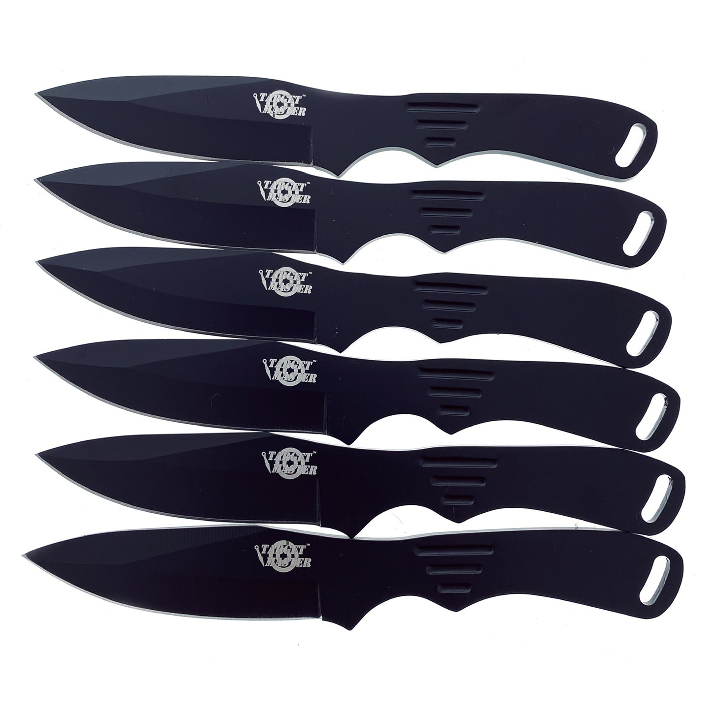 6 PCS 6" Overall Black Throwing Knife Set