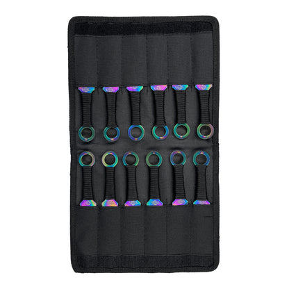 Target Master 8 1/2" Ninja Kunai 12 PCS Rainbow Set