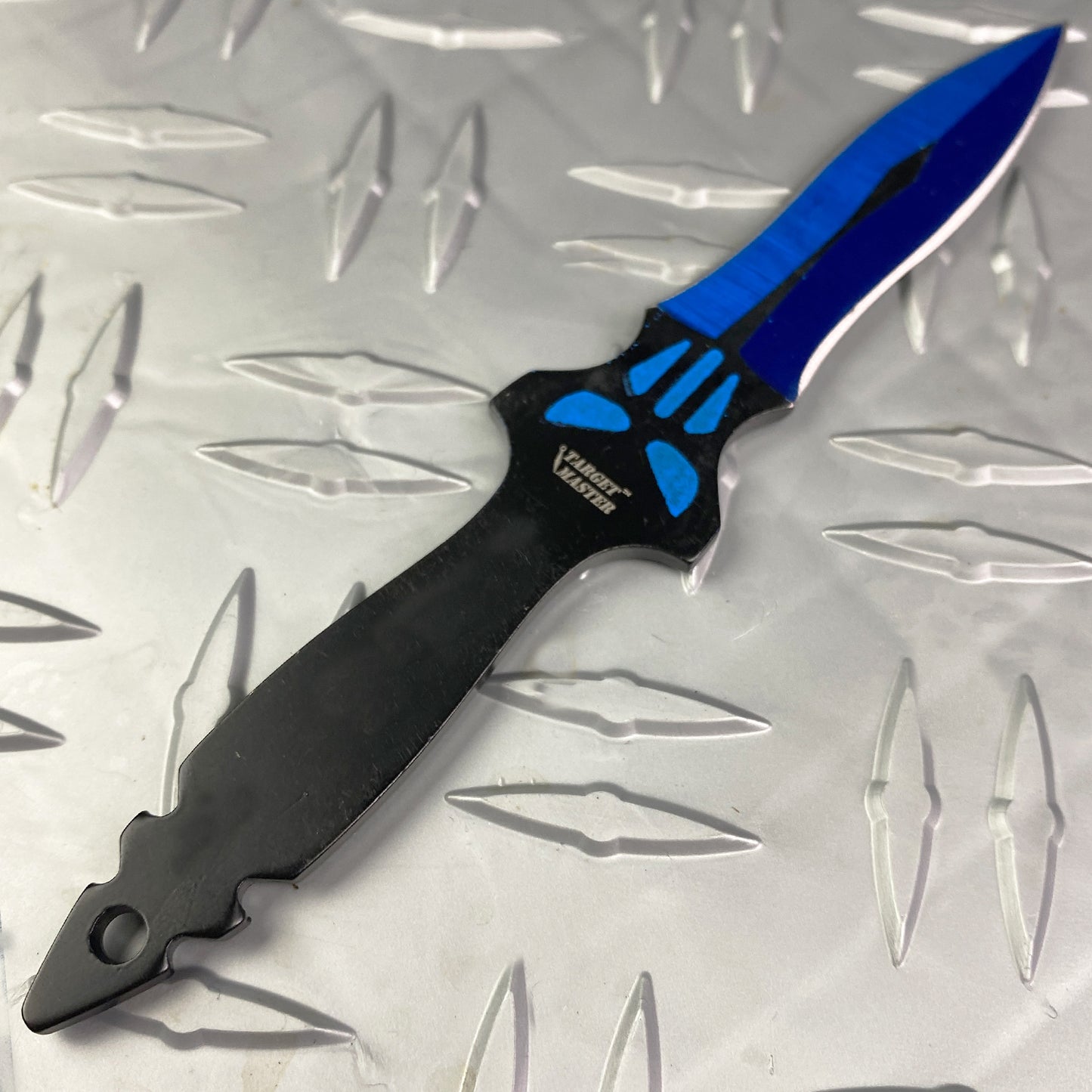 Target Master 8" Blue 3 Pcs Throwing knife Set