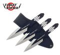 5.5", 3 Pcs Throwing Knives Black Set