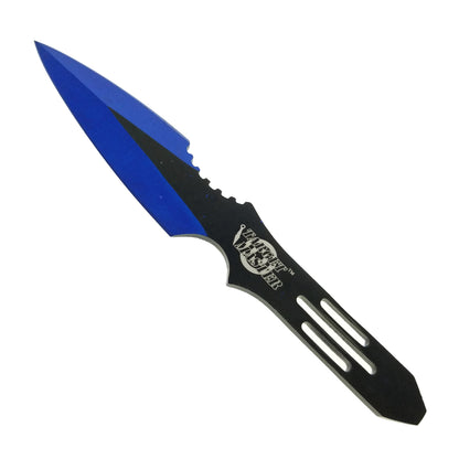 Wholesale Throwing Knives for Retailers -  3Pcs Blue Knives Set