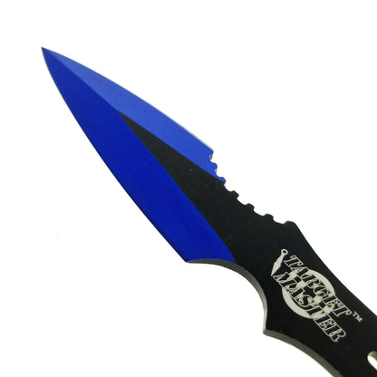 Wholesale Throwing Knives for Retailers -  3Pcs Blue Knives Set