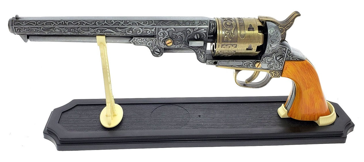13 1/2"Overall Size  Decorative Antique Revolver Gun