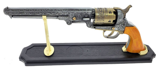 13 1/2"Overall Size  Decorative Antique Revolver Gun