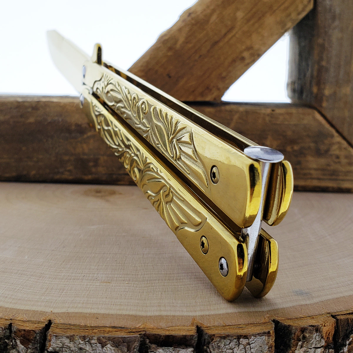 9 1/2" Gold Butterfly Training Knife