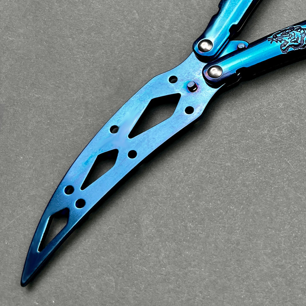 9" Overall Blue Butterfly Trainer
