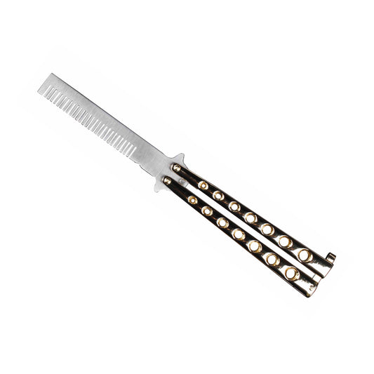 8.75" Gold Training Butterfly Comb