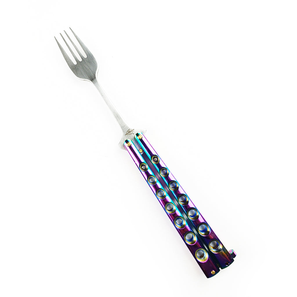 3 3/4" Butterfly Fork, Rainbow