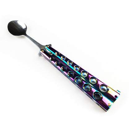 4" Butterfly Spoon Rainbow
