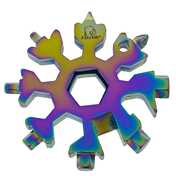 18-in-1 Snowflake Multi Tool/Rainbow