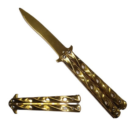 9" Butterfly trainer--Gold