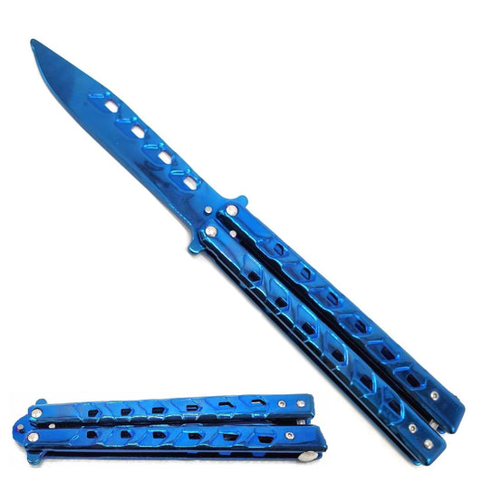 9" Butterfly trainer--Blue