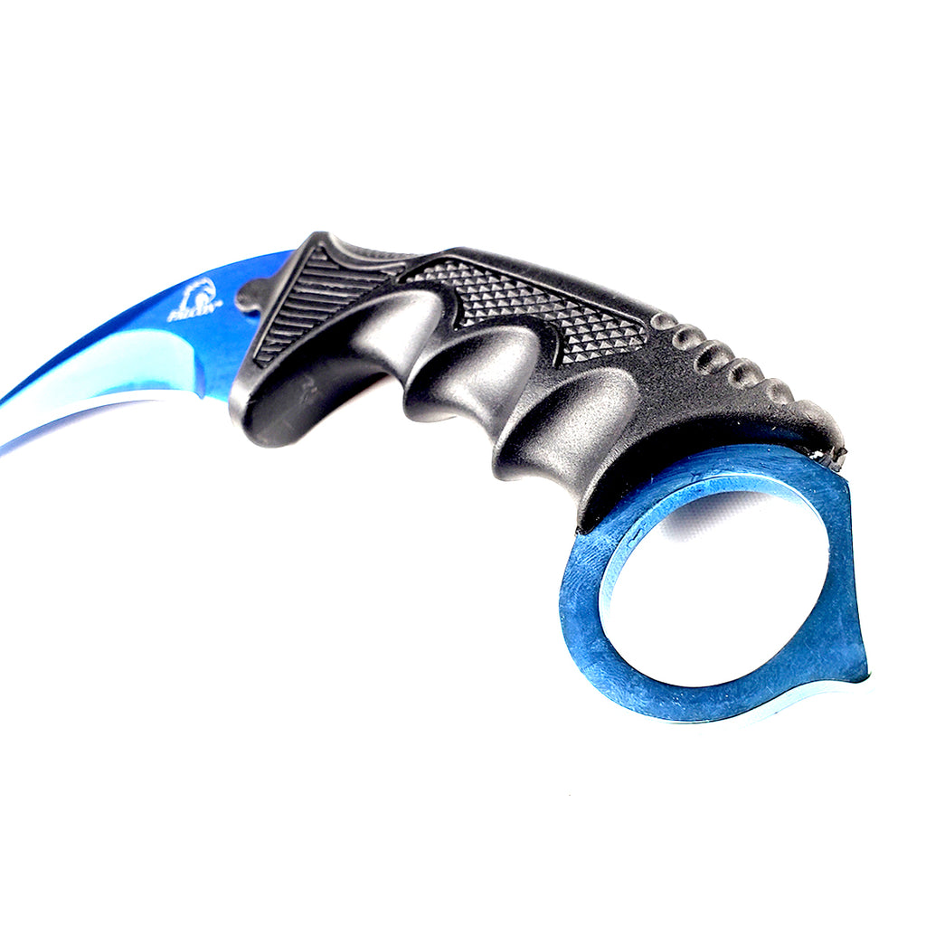 Falcon 7 1/2-Inch Blue Necklace Knife (Karambit) | KC1308BL