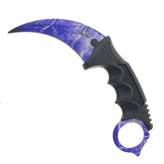 Falcon 7 1/2" Blue Thunder Necklace Knife (Karambit)