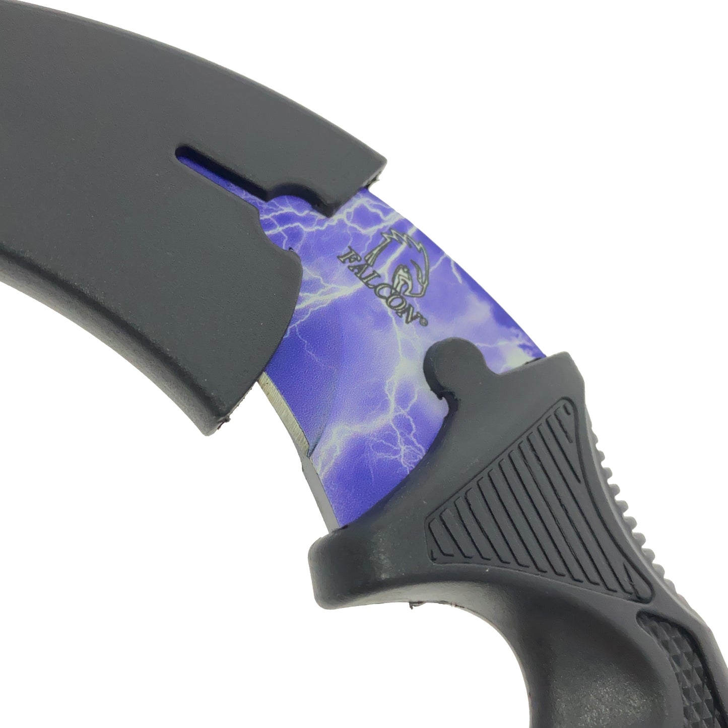 Falcon 7 1/2" Blue Thunder Necklace Knife (Karambit)